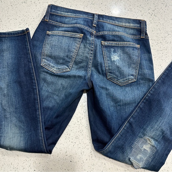 Current Elliott - The Ankle Skinny in Old Blue Repair sz 0 - Picture 6 of 10